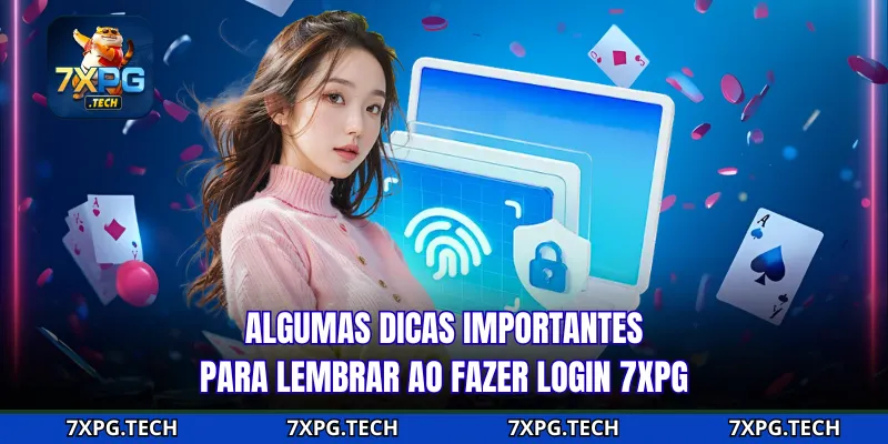 Algumas dicas importantes para lembrar ao fazer login 7xpg