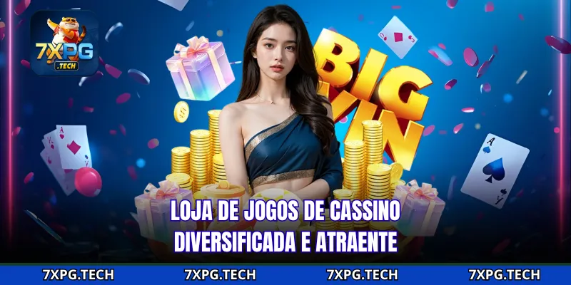 Loja de jogos de cassino diversificada e atraente